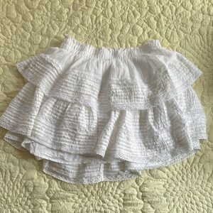 White Tiered Ruffle Women’s Skirt - aerie